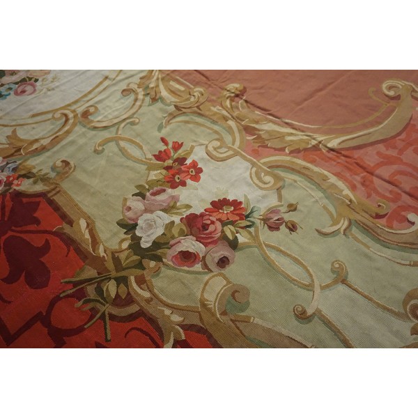 Th Century French Aubusson Carpet Napoleon Iii Period Antique Rug