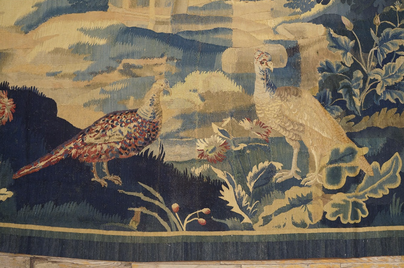 Verdure Landscape Tapestry with Birds