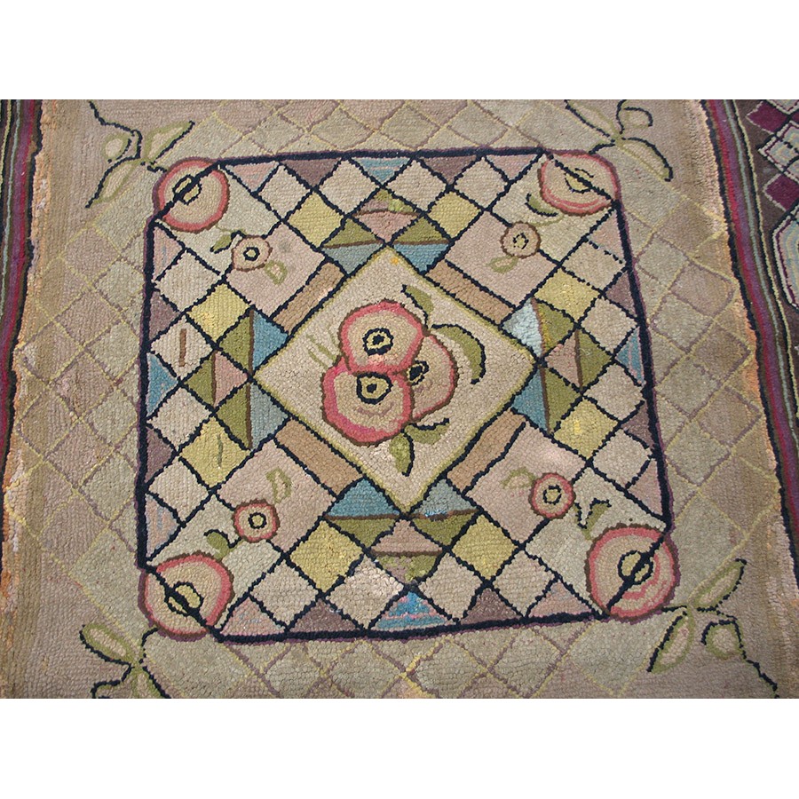 Antique American Hooked Rug Rug - 18433 | North & South American | 4' 2 ...