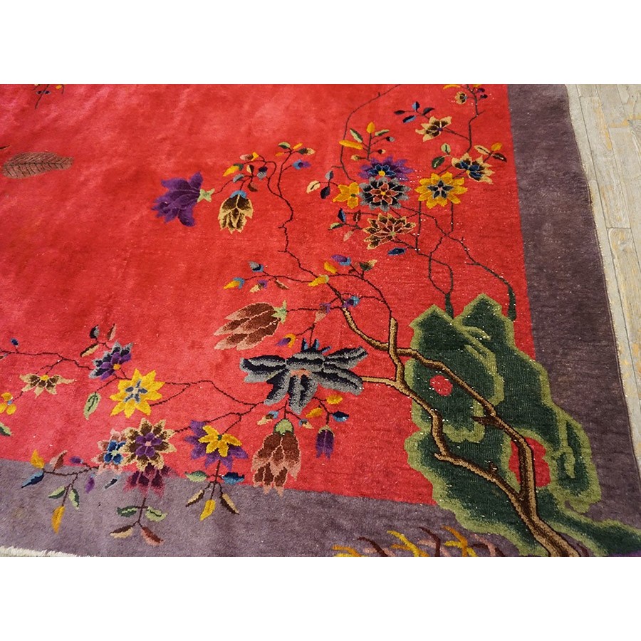 Antique Chinese Art Deco Scatter Rug, circa 1920 – antiques depot