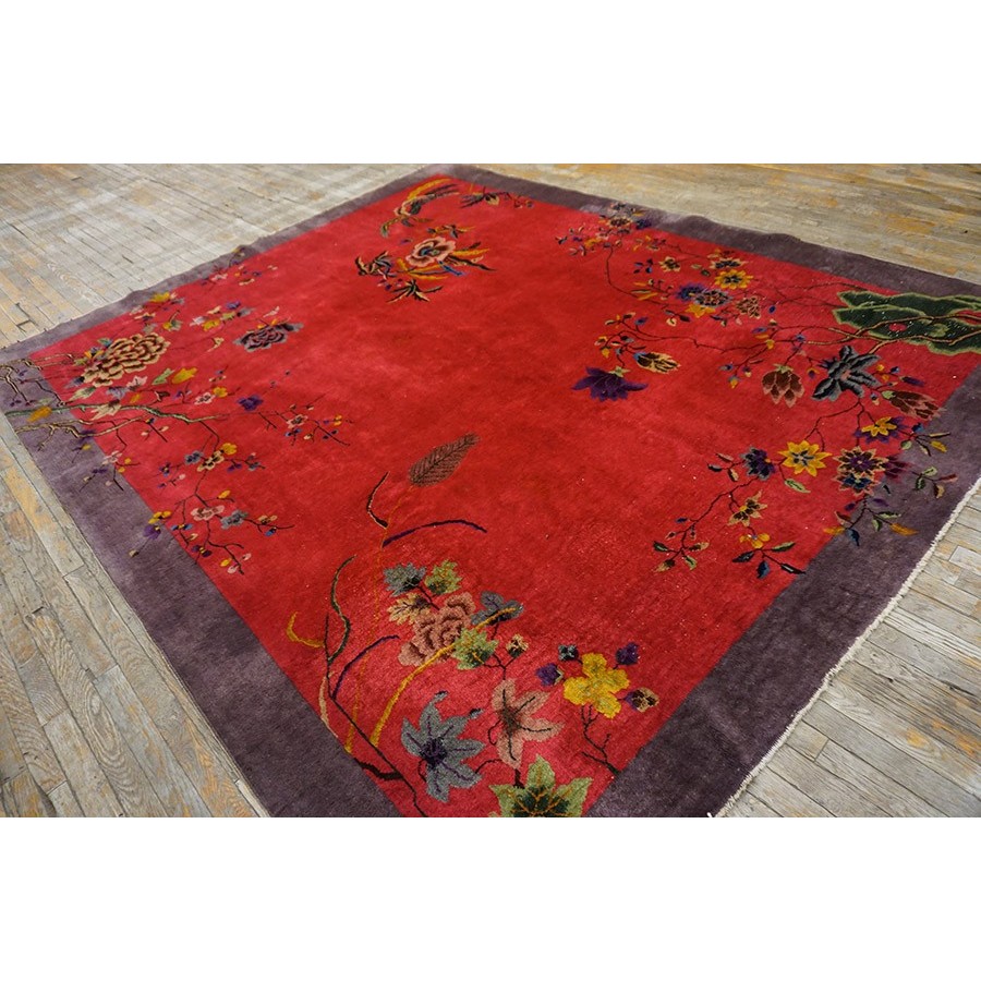 Antique Chinese Art Deco Scatter Rug, circa 1920 – antiques depot