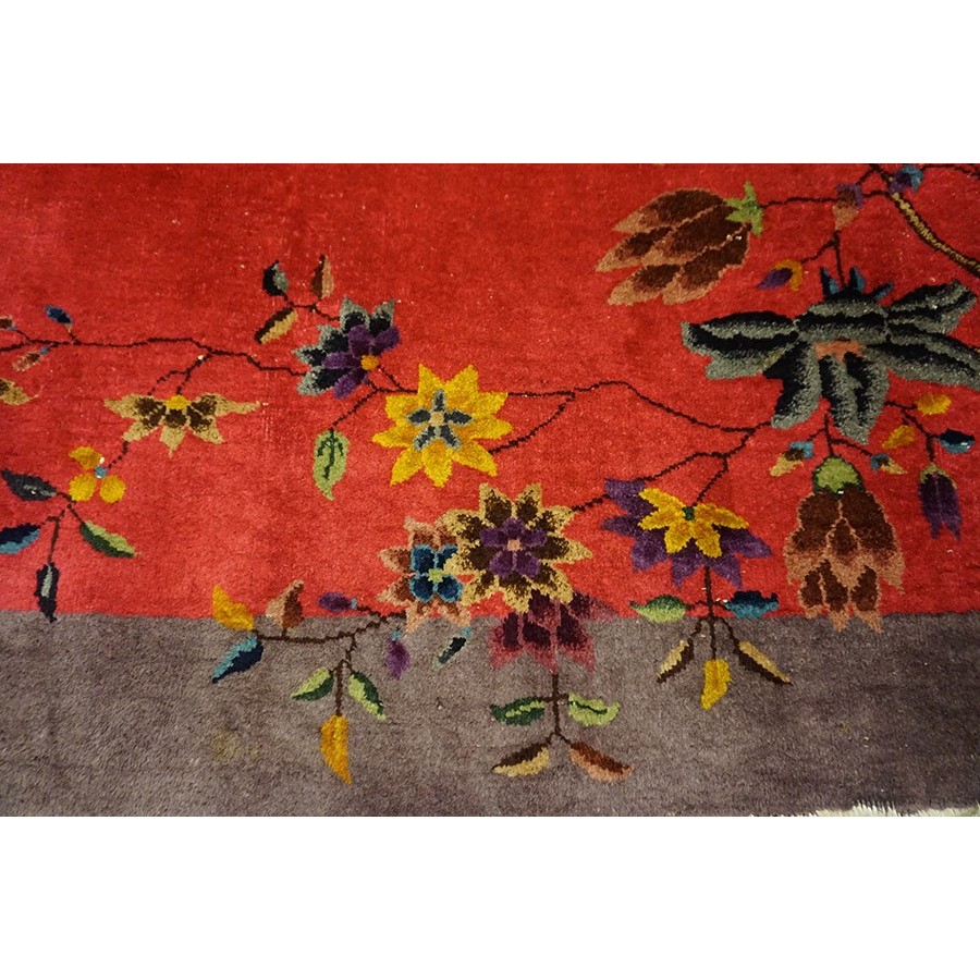 Antique Chinese Art Deco Scatter Rug, circa 1920 – antiques depot