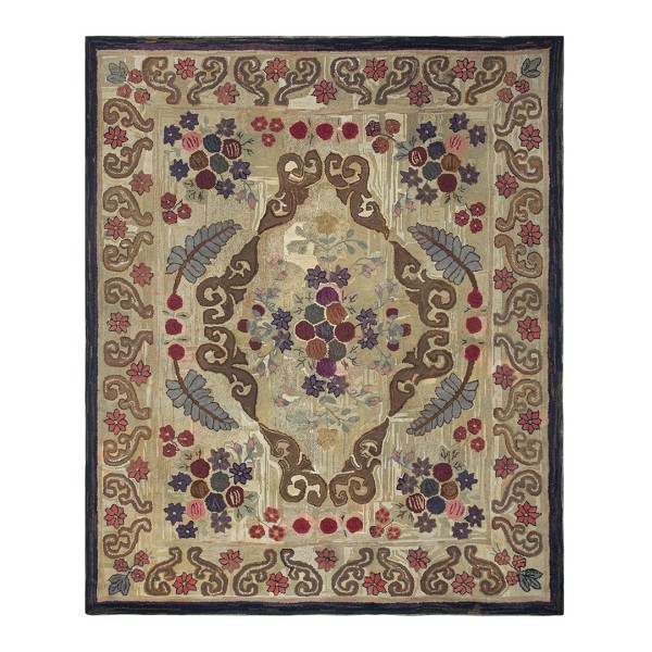 19th Century American Hooked Rug