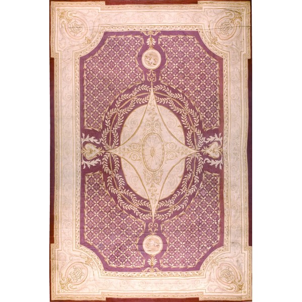 19th Century  French Aubusson Napoleon III Carpet