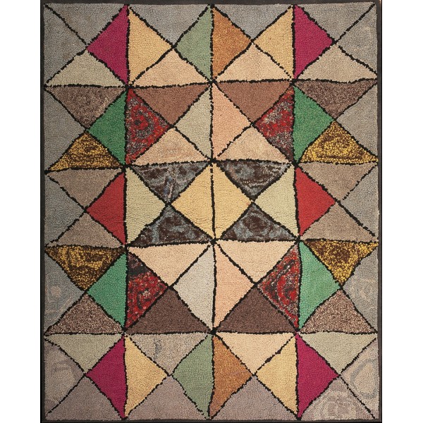 American Hooked Rug #17242