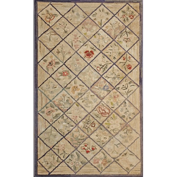 American Hooked Rug #17290