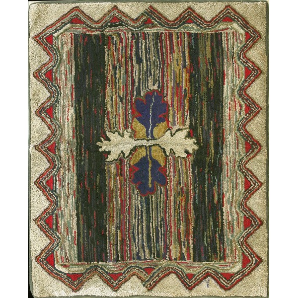 American Hooked Rug #17432