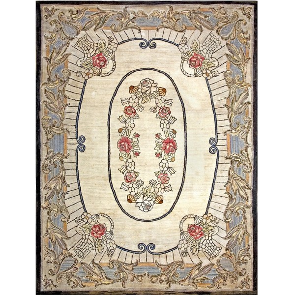 Early 20th Century American Hooked Rug 