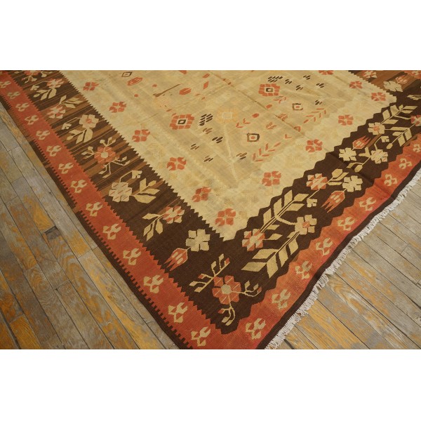 Early 20th Century Besserabian Flat-weave Carpet - Antique Rug Studio