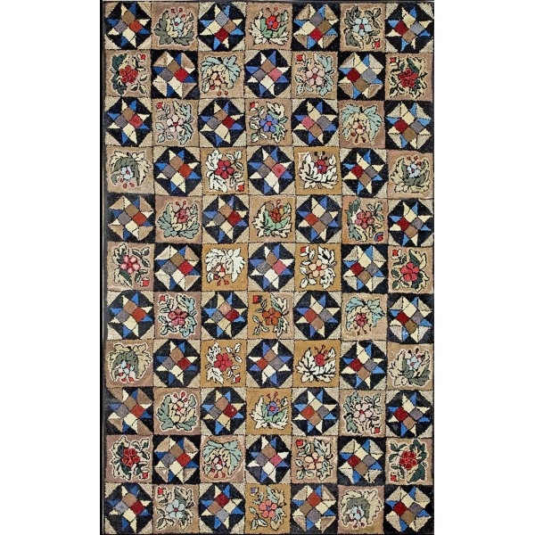 American Hooked Rug #17940