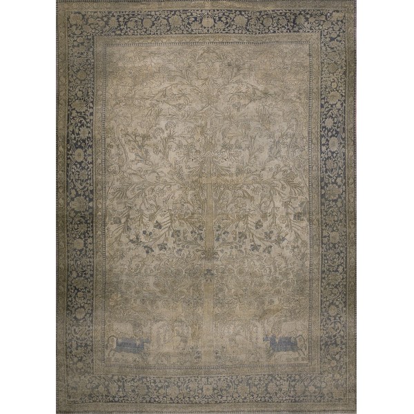 19th Century Persian Mohtasham Kashan Carpet 