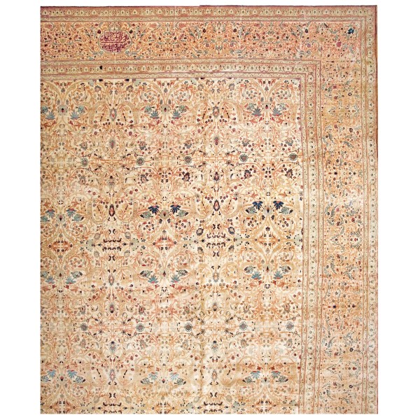 19th Century Persian Haji Jalili Tabriz Carpet