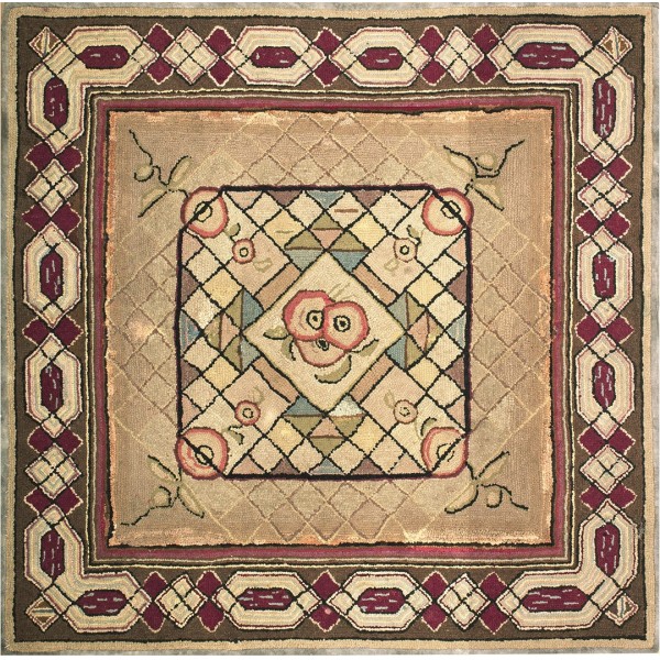 American Hooked Rug #18433