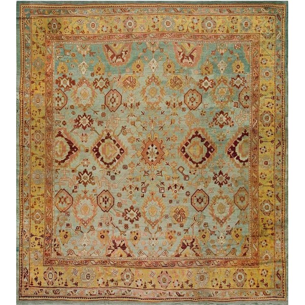 Late 19th Century Turkish Oushak Carpet 