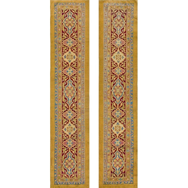 Early 20th Century Pair of N. Indian Agra Carpets