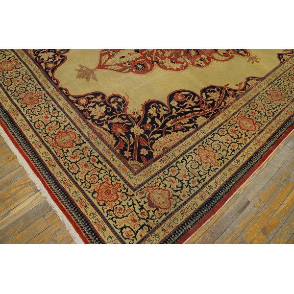 19th Century Persian Tabriz Haji Jalili Carpet - Antique Rug Studio