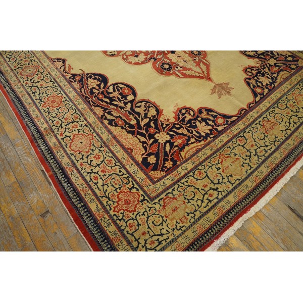 19th Century Persian Tabriz Haji Jalili Carpet - Antique Rug Studio