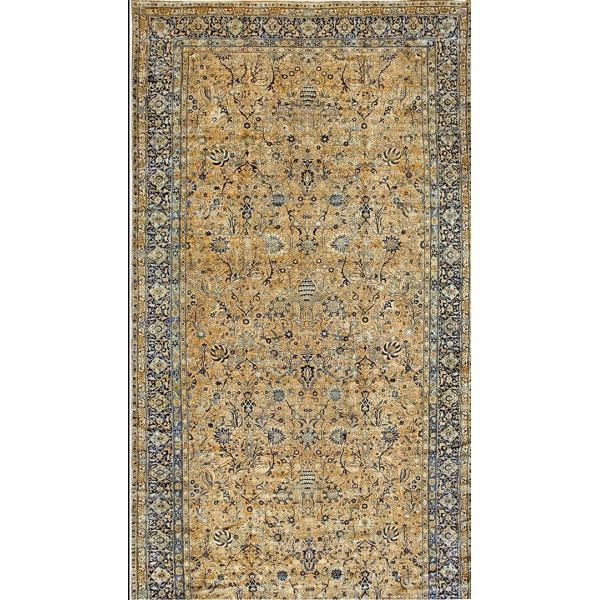 Early 20th Century S.E. Persian Kerman Carpet with Vase Design