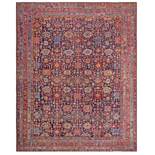 Early 20th Century W. Persian Bijar Harshang Carpet 