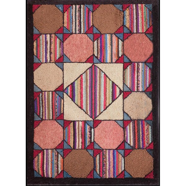 American Hooked Rug #20478