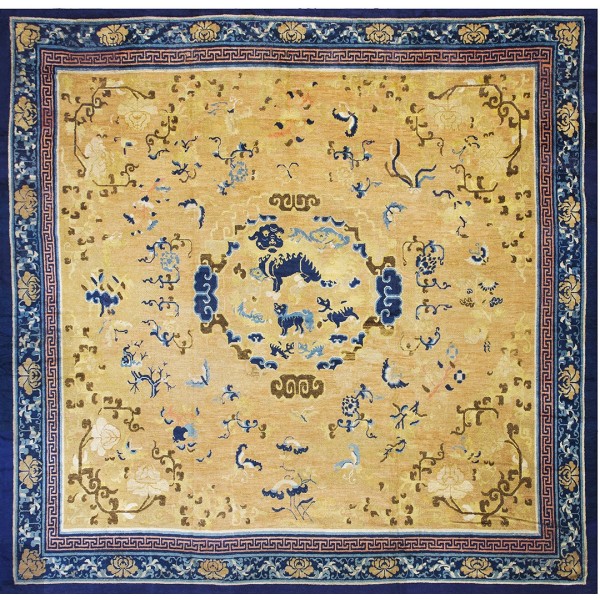 Mid-18th W. Chinese Ningxia Carpet 