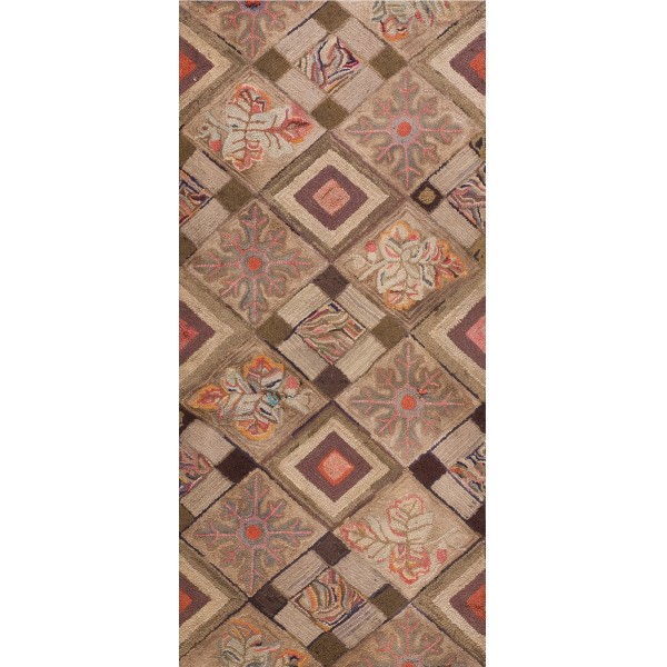 American Hooked Rug #21214