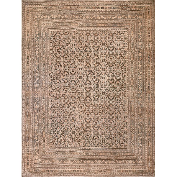 19th Century N.E. Persian Khorassan Moud Carpet 