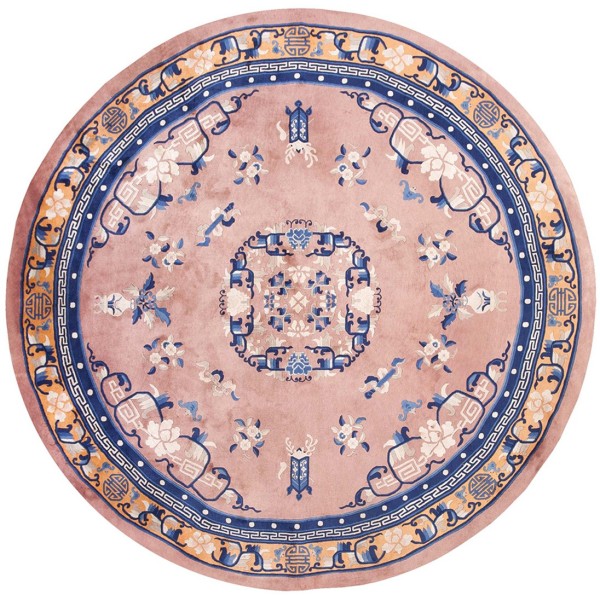 Vintage 1980s Peking Round Carpet