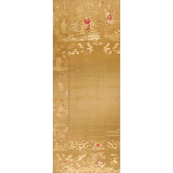 Mid-19th Century Silk Chinese Scenic Embroidery