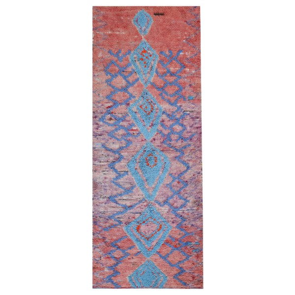 Mid-20th Century Moroccan Boucherouitte Carpet