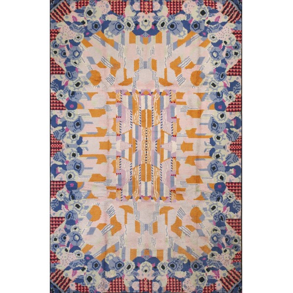 1930s French Art Deco Carpet Designed by Maurice Dufrenne