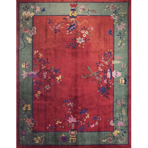 Early 20th Century Chinese Art Deco Carpet 