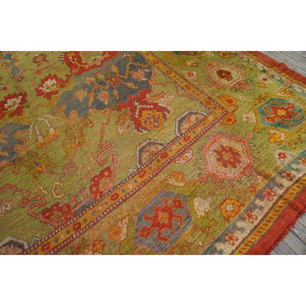 19th Century Turkish Oushak Carpet - Antique Rug Studio