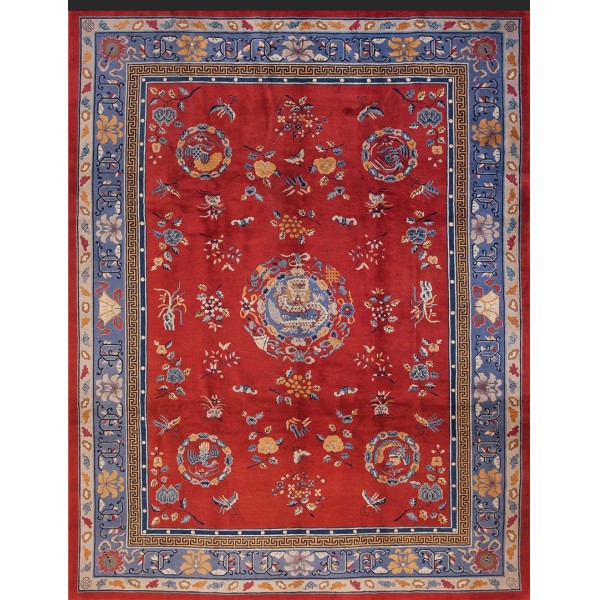 Early 20th Century Chinese Peking Carpet 