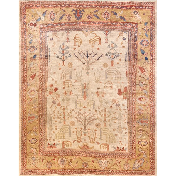 19th Century Persian Ziegler Sultanabad Carpet