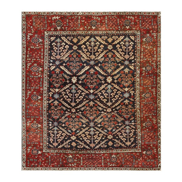 Mid-19th Century N.W. Persian Bakshaiesh Shrub Carpet