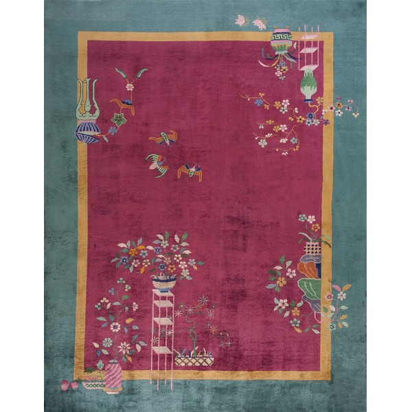 1920s Chinese Art Deco Carpet by Nichols Workshop