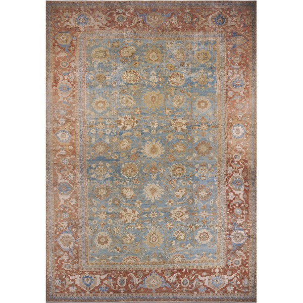 19th Century Persian Ziegler Sultanabad Carpet