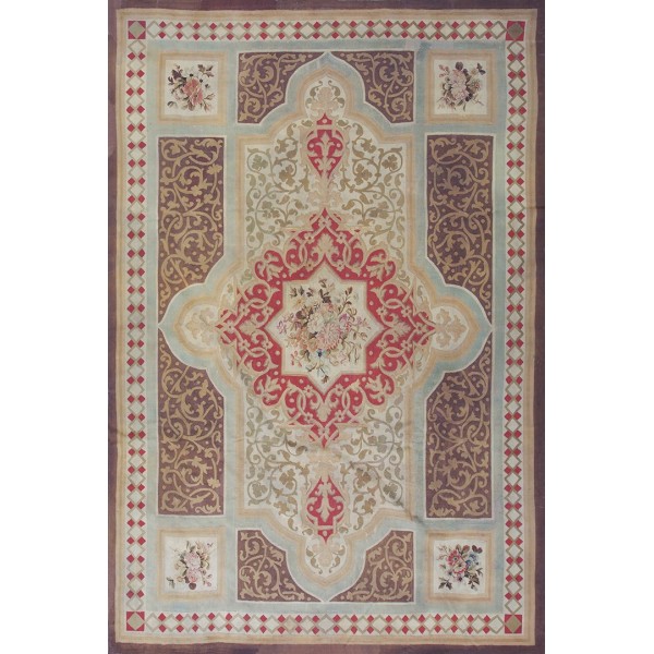 19th Century French Aubusson Carpet