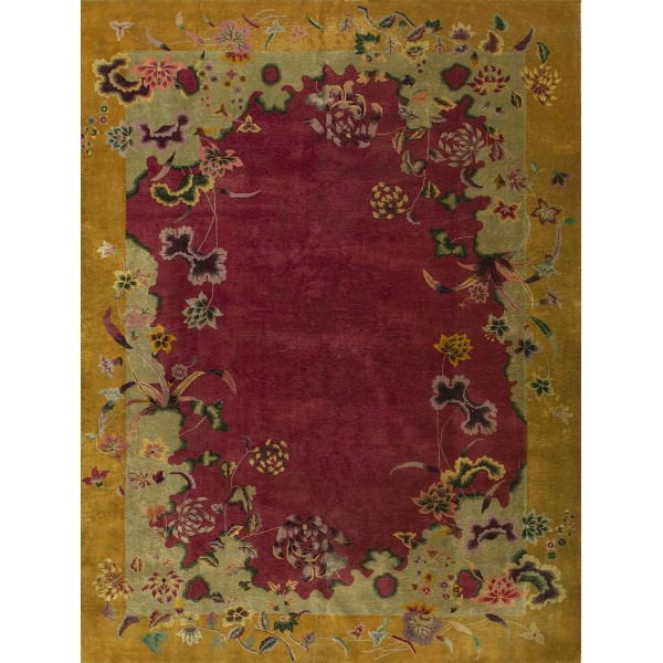 1920s Chinese Art Deco Carpet 