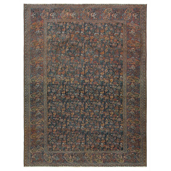 Mid-19th Century N.E. Persian Khorassan Moud Carpet 