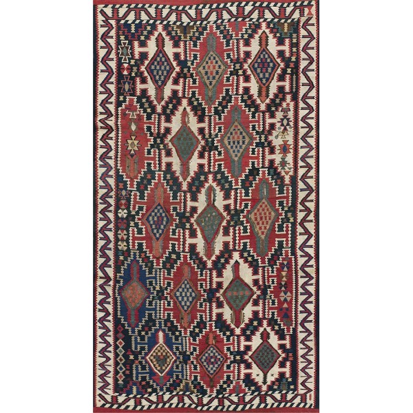 Late 19th Century Caucasian Kuba Kilim 