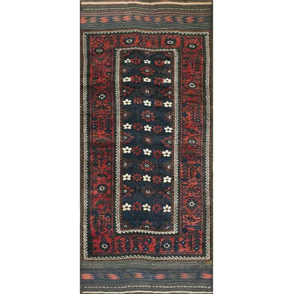 19th Century N.E. Persian Khorassan Baluch Carpet