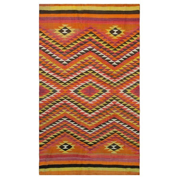 Early 20th Century American Navajo Carpet from Transitional Period