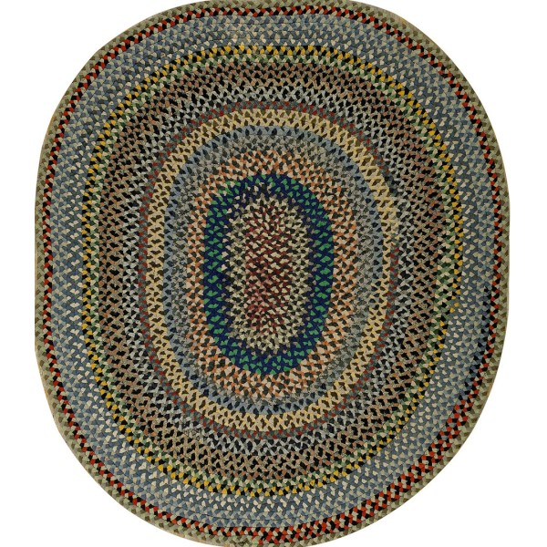 1930s American Braided Rug 