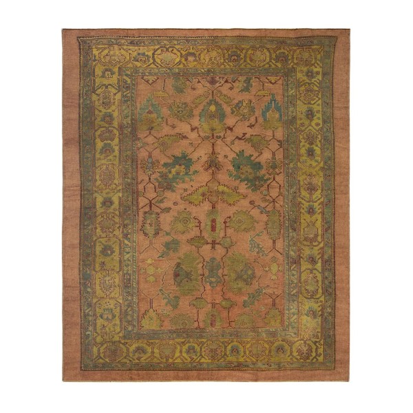 19th Century Turkish Oushak Carpet