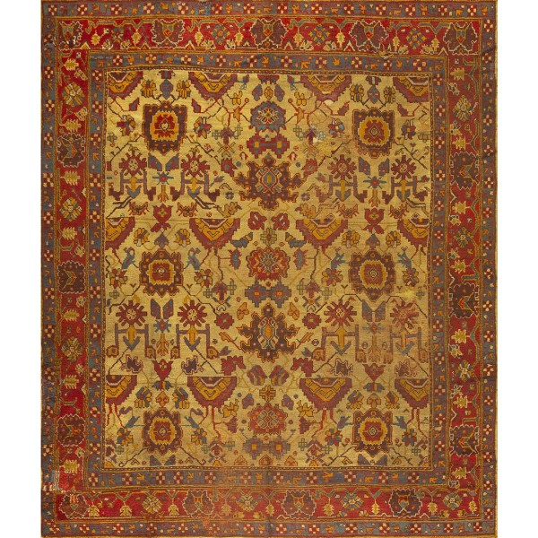 Late 19th Century Turkish Oushak Carpet 