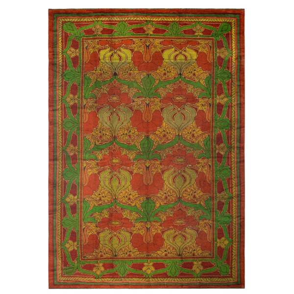 Early 20th Century Donegal Arts & Crafts Carpet Designed by C.F.A. Voysey, Donnemara.