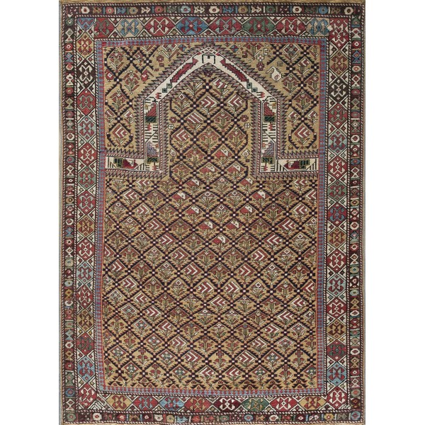 19th Century Caucasian Maraseli Prayer Rug