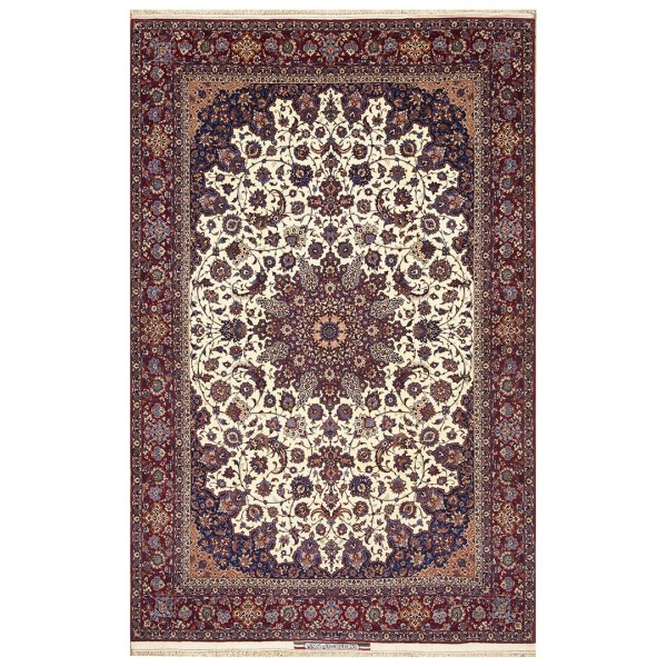 Mid 20th Century Persian Isfahan Carpet by Seirafian